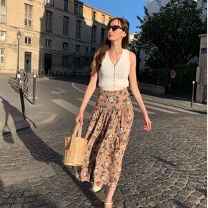 RARE Polène L’Osier Basket Bag in Sand